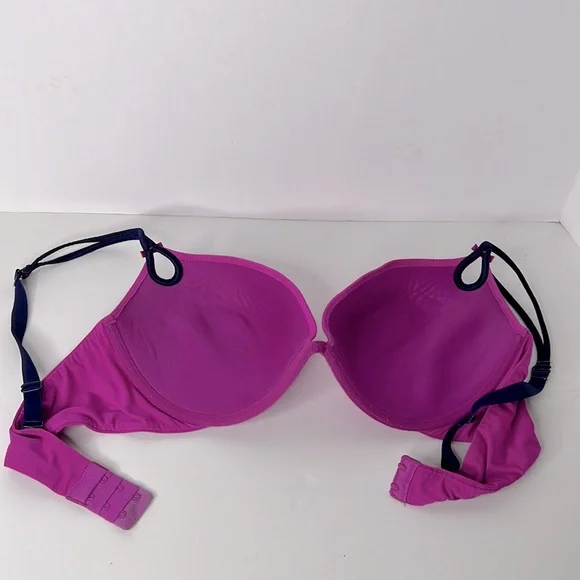 VICTORIA’S SECRET “Sexy Little Things” Bra 38D Magenta Pink Push Up Underwire - Picture 3 of 5